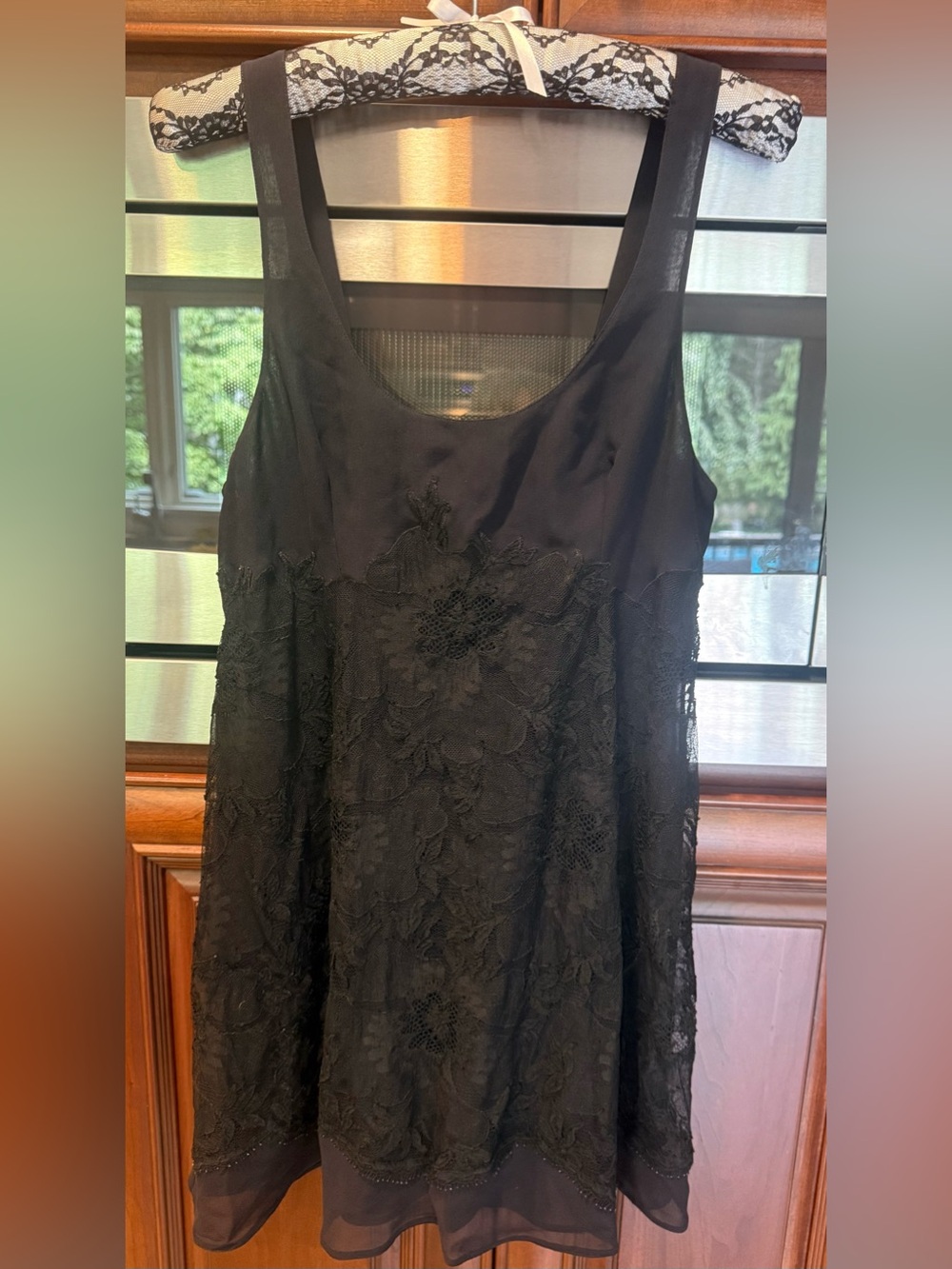 La Perla Black Lace Slip Lingerie. Made in Italy silk blend. NWOT